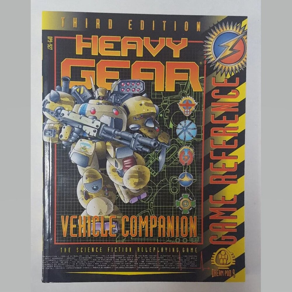 HEAVY GEAR Third Edition: VEHICLE COMPANION DP9-927 Game Reference RPG Game